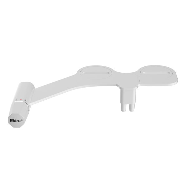 Hibbent UltraSlim Adjustable Toilet Seat Bidet, Nonelectric Dual